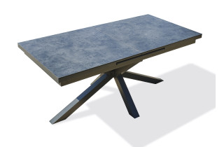 Table de jardin à rallonge automatique CAICOS en aluminium DCB GARDEN Gris Anthracite