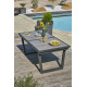 Table de jardin à rallonge automatique OLHOS en aluminium DCB GARDEN Gris Anthracite