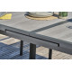 Table de jardin à rallonge automatique OLHOS en aluminium DCB GARDEN Gris Anthracite