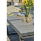 Table de jardin à rallonge automatique OLHOS en aluminium DCB GARDEN Gris Anthracite