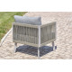 Salon de jardin d'angle MANOSQUE en aluminium 7 places DCB GARDEN Gris