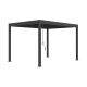 Pergola bioclimatique autoportée en aluminium à lames orientables 3x4 - Ombréa