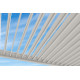 Pergola bioclimatique autoportée en aluminium à lames orientables 3x4 - Ombréa