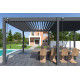 Pergola bioclimatique autoportée en aluminium à lames orientables 3x6 - Ombréa