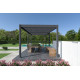 Pergola bioclimatique autoportée en aluminium à lames orientables 3x6 - Ombréa