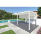 Pergola bioclimatique autoportée en aluminium à lames orientables 3x6 - Ombréa