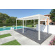 Pergola bioclimatique autoportée en aluminium à lames orientables 3x6 - Ombréa