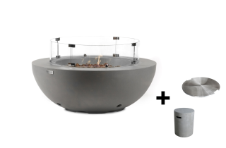 Table brasero gaz extérieur Lunar Bowl avec full option – Elementi France