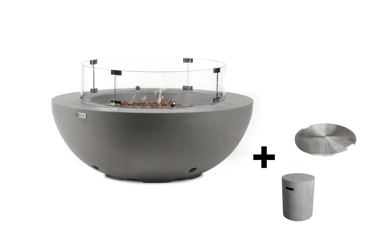 Table brasero gaz extérieur Lunar Bowl avec full option – Elementi France