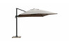 Parasol de jardin rectangulaire déporté et inclinable 4 x 3m DELORM