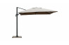 Parasol de jardin carré déporté et inclinable 2m50 DELORM