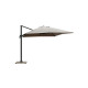 Lot parasol de jardin déporté 3 x 4 M Taupe Rana DELORM inclinable et UPF 50+ et dalles ciment