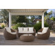 Salon de jardin design bas 4 personnes DELORM