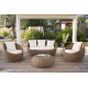 Salon de jardin design bas 4 personnes DELORM