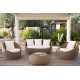 Salon de jardin design bas 4 personnes DELORM