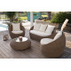 Salon de jardin design bas 4 personnes DELORM