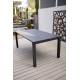 Table de jardin extensible 8-10 personnes en aluminium