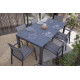 Table de jardin extensible 8-10 personnes en aluminium