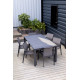 Table de jardin extensible 8-10 personnes en aluminium