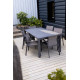 Table de jardin extensible 8-10 personnes en aluminium