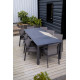 Table de jardin extensible 8-10 personnes en aluminium