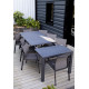 Table de jardin extensible 8-10 personnes en aluminium