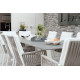 Fauteuil salon de jardin en aluminium et cordage - Catania - Hevea