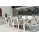 Fauteuil salon de jardin en aluminium et cordage - Catania - Hevea