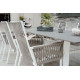 Fauteuil salon de jardin en aluminium et cordage - Catania - Hevea