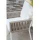 Fauteuil salon de jardin en aluminium et cordage - Catania - Hevea