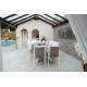 Table salon de jardin 10 personnes HEVEA Veneto Saigón en aluminium 