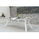 Ensemble table Veneto Saigón et fauteuils de jardin Catania Hevea 6 personnes aluminium et Lithotech®