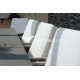 Ensemble table Veneto Saigón et fauteuils de jardin Catania Hevea 6 personnes aluminium et Lithotech®