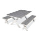 Table de jardin ANNECY Paris Garden en aluminium et plateau HPL 6 personnes