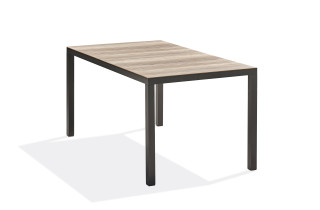 Table de jardin BOSTON DCB Garden en aluminium et plateau Polywood 6 personnes