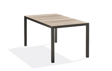 Table de jardin BOSTON DCB Garden en aluminium et plateau Polywood 6 personnes