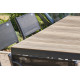 Table de jardin BOSTON DCB Garden en aluminium et plateau Polywood 6 personnes
