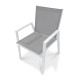 Fauteuil de jardin empilable FLORIDE DCB Garden en aluminium et textilène