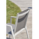 Fauteuil de jardin empilable FLORIDE DCB Garden en aluminium et textilène