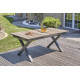 Table extensible de jardin FLORIDE DCB Garden en aluminium et plateau HPL 8/10 personnes