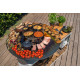 Brasero plancha GRILL'CHIC Traditionnel 80x90 en acier corten