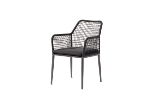 Fauteuil Sieger Malta en aluminium et cordage