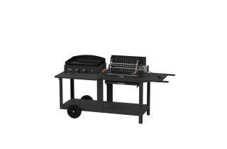 Barbecue à charbon et plancha Le Marquier Mixte Mendy-Alde Pure