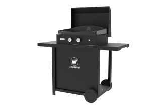 Plancha à gaz Le Marquier Pure 260 + Chariot et Couvercle