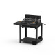 Barbecue à charbon Le Marquier Mendy 54 x 32 + chariot - Noir
