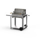 Barbecue à charbon Le Marquier Mendy 54 x 32 + chariot - Inox