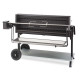 Barbecue à charbon Le Marquier Mechoui 120 x 32 + chariot - Noir