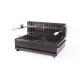 Barbecue à charbon Le Marquier Vulcain 61 x 33 avec tournebroche - Noir