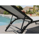 Bain de soleil pliant multi-positions en aluminium - JERSEY - Alizé