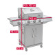 Barbecue à gaz Char-Broil Performance POWER EDITION 3 (Bundle) + Plancha + Housse
